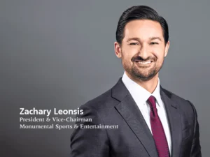 Monumental Sports & Entertainment appointed Zach Leonsis as president and vice-chairman 